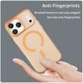 thumbnail image 4 of Magnetic For iPhone 17 Pro Max Phone Case,Compatible with Mag-safe,Cute Matte Translucent Back,Ultra Slim Anti-Scratch Shockproof Protection Anti-fall Skin-Feel Durable Phone Case,Orange, 4 of 9