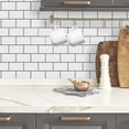 thumbnail image 3 of Dcor WOW 41000  Peel & Stick Backsplash, (8) 12x12-inch Sheet Covers 8 Sq Ft, White Subway Back Splash Tile Grey Grout ,, 3 of 7