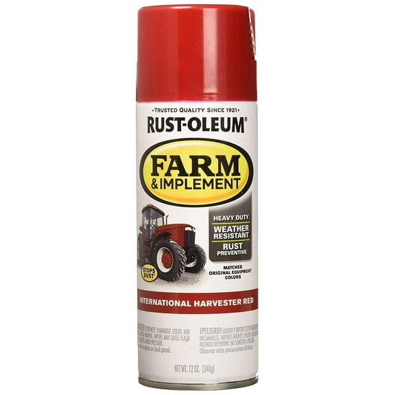 Rust-Oleum RUSTOLEUM 280127 International Harvester Red 12 oz. Farm & Implement Spray Paint