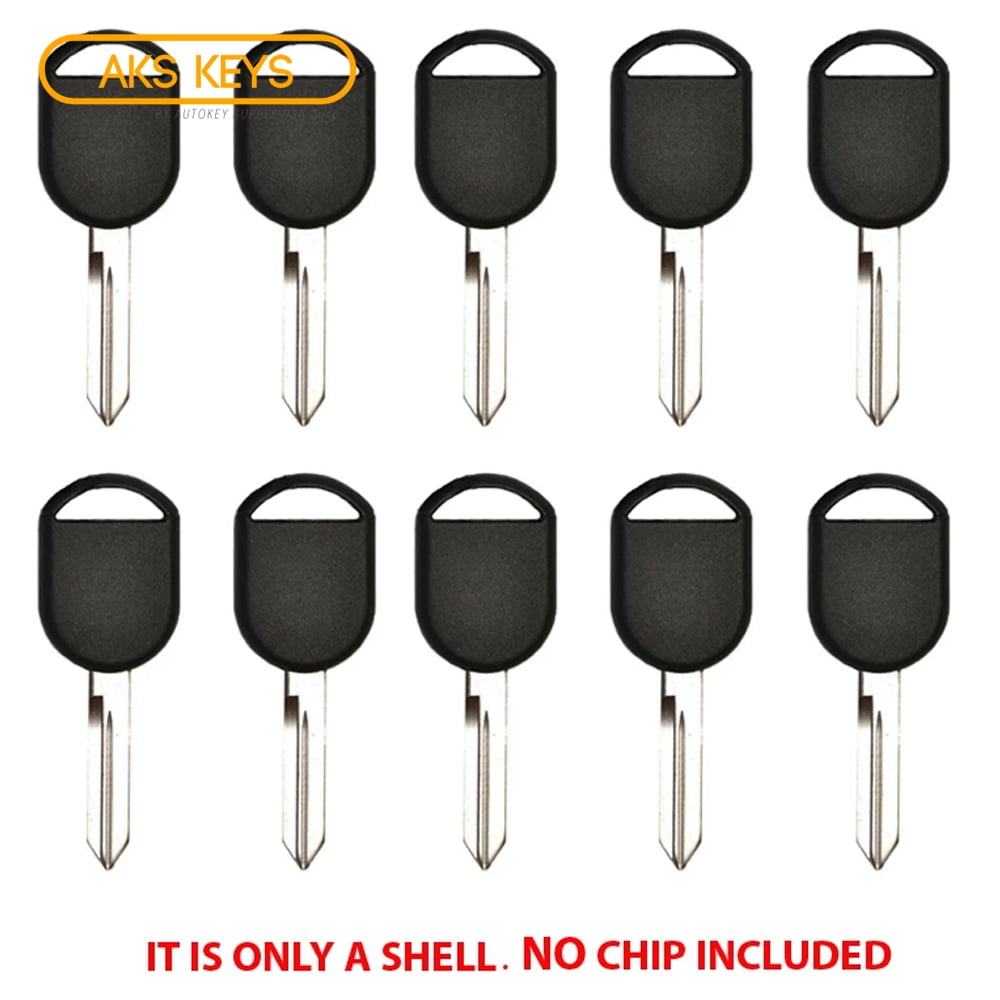 New Transponder Key Shell Case Fit For Ford Uncut Blade H75 H84 2 Pack 
