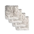 thumbnail image 2 of Luxe Home Decor Laredo Faux Sheepskin Seatpad | 4-Piece | 16"x16" GRADIENT GREY, 2 of 5