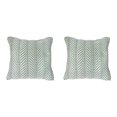 thumbnail image 4 of Coussin Tissé à la Main en Coton Vert Fougère - Ensemble de 2, 4 of 4
