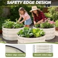 thumbnail image 6 of SHALL 2x2x1ft Galvanized Raised Garden Bed Kit,  3 Pcs Rot-Resistant Metal Planter Boxes Outdoor for Vegetables Flowers, White, 6 of 8