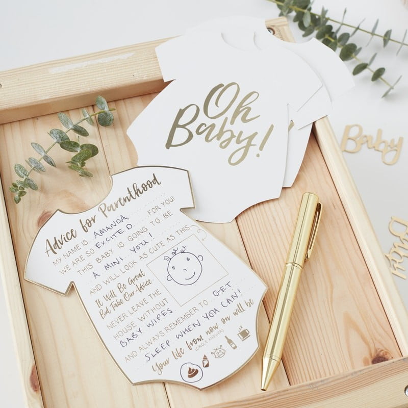 Little One Ginger Ray Baby Elephant Advice for the Parents Guest Book