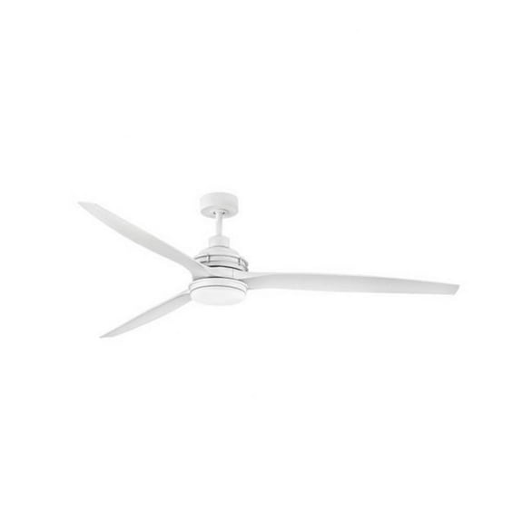 72 inch 3-Blade Ceiling Fan with Light Kit-Matte White Finish Bailey Street Home 81-Bel-4243701