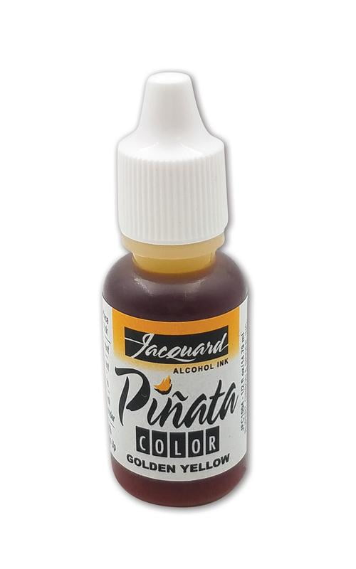 Jacquard Piñata Alcohol Ink, 1/2 oz., Golden Yellow, Fabric Dye