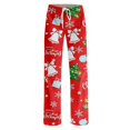 thumbnail image 3 of Satingcolo Women's Comfort Christmas Pajama Long Pants Casual Pj Bottoms for Women Drawstring Lounge Pants with Pockets, 3 of 4