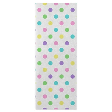 Hallmark Tissue Paper (Pastel Dots on White), 6 sheets