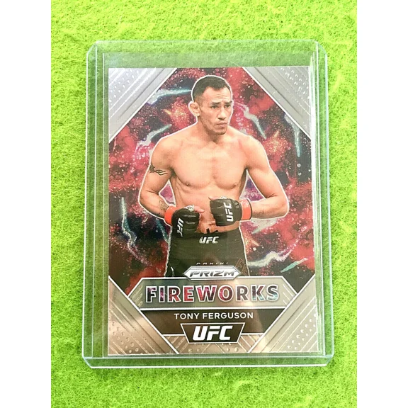 TONY FERGUSON FIREWORKS PRIZM INSERT CARD UFC 1st Prizm 2021 Panini Prizm UFC