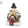 thumbnail image 1 of Christmas Village Houses Led Light Up Small Houses Christmas Electric Ornaments, 1 of 8