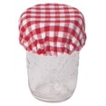 thumbnail image 3 of Now Designs Red Gingham Save It Reusable Cotton Mini Bowl and Jar Covers 3.5 inches, 4.5 inches and 6.5 inches, Set of 3, 3 of 6