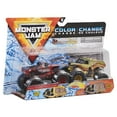 thumbnail image 2 of Monster Jam, Official Northern Nightmare Vs. Earth Shaker Color-Changing Die-Cast Monster Trucks, 1:64 Scale, 2 of 5