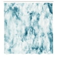 thumbnail image 3 of Ambesonne Nature Shower Curtain, Grunge Marble Effect, 69"Wx75"L, Cadet Blue Seafoam, 3 of 5