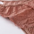 thumbnail image 6 of LNWUY Lace Thongs for Women Lace Hollowed out See-Through Cheeky Underwear Hipster Panties Pink L, 6 of 9