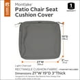 thumbnail image 6 of Classic Accessories 21"x19"x3" Green Patio Cushion Slipcover, Montlake, 6 of 14