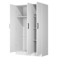 thumbnail image 3 of 3-door Engineered Wood Wardrobe Armoire Closet, 3 of 6