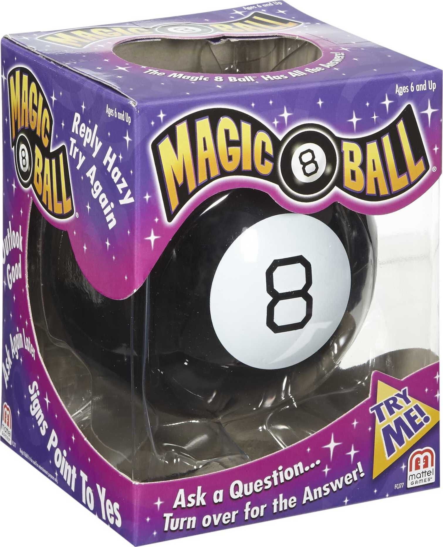 LOT OF 2 MAGIC ORB BALL EIGHT 8 BALL ANSWERS QUESTIONS CLASSIC PARTY GAME  BALLS