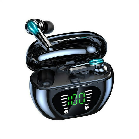 2022 Tws Wireless Bluetooth 5.0 Earphone Touch Control 9d Stereo Headset With Mic Sport Earphones Waterproof Earbuds Led Display - Earphones & Headphones