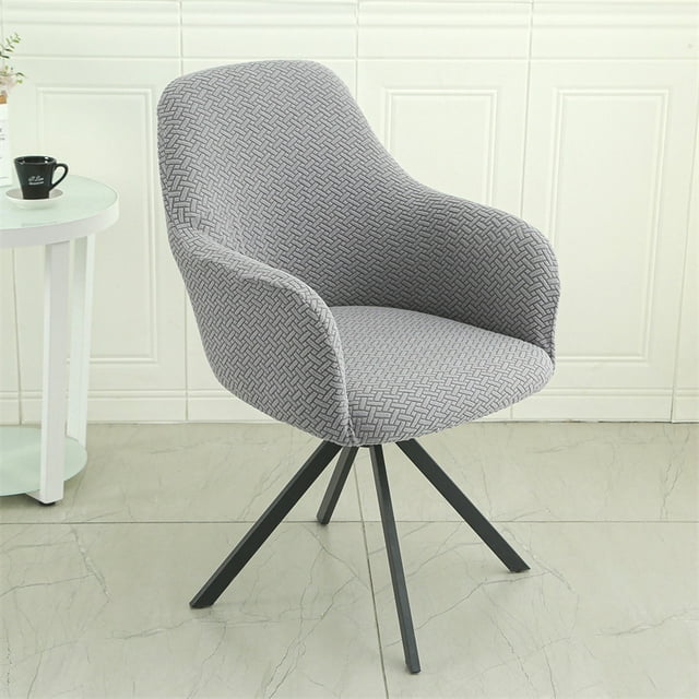 Granjero Gordo Funda para sillón giratorio con brazos para comedor, para oficina, sala de estar, B26