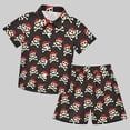 thumbnail image 2 of WhouRiu Boys Summer Outfits Short Sleeve Button Down Shirts And Shorts Sets Kids Casual Cute Clothes, 2 of 4