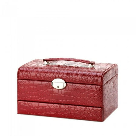 DELUXE RED JEWELRY BOX
