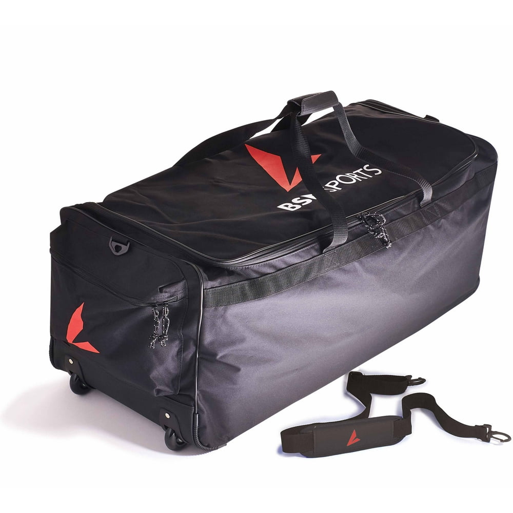 BSN SPORTS™ Deluxe Wheeled Equipment Bag, Black