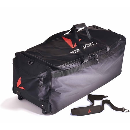 BSN SPORTS™ Deluxe Wheeled Equipment Bag Black