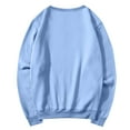 thumbnail image 5 of Dwellite Womens Sweatshirts Oversized Crewneck Y2K Hoodies Fall Fashion 2025 Teen Girls Clothes Cute Winter Pullover Sweater Light Blue XL, 5 of 7