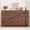 7 Drawers-Walnut color, variant on Kicctian 55" Wide Wooden Dresser with 8 Deep Drawers, Metal Knobs, Ample Storage for Bedroom, Living Room, Hallway - Walnut Color