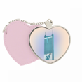 thumbnail image 1 of China State Tower Bolsa de viaje Mirror maquillaje corazón rosa, 1 of 4