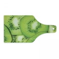 thumbnail image 1 of Kiwi Cutting Board, Summer Round Exotic Fruits Slices Macro Photo, Decorative Tempered Glass Cutting and Serving Board, in 3 Sizes, by Ambesonne, 1 of 2