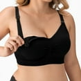 thumbnail image 4 of SkyAuks Nursing Bras, Comfortable Seamless Full Coverage Everyday Bras, Pink(L), 4 of 7