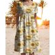 thumbnail image 4 of Vestido Medlor para mujer con estampado floral bohemio de verano y bolsillos, 4 of 6