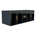 thumbnail image 3 of Rosario 60" Wood Floating Vanity Base w/ Glass Facade in Matte Blue, 3 of 6
