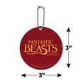 thumbnail image 6 of Fantastic Beasts and Where to Find Them Logo Round Luggage ID Tag Card Suitcase Carry-On, 6 of 8