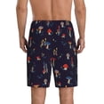 thumbnail image 3 of Naloa Mushrooms3 Men's Short Pajama Pants, Lounge Comfort Shorts with Elasticized Waistband and Side Pockets - 4X-Large, 3 of 9