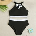 thumbnail image 7 of 5T Swimsuit Girls Two Piece Girls Swimsuit 2 Piece Bathing Suit Criss Cross Ruched Girl Tankini Sets Printed Girls' Swimwear for 9-18 Years, 7 of 7