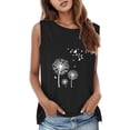 thumbnail image 1 of adviicd Camisoles pour Femmes Débardeurs pour Femmes Col Rond Sans Manches Coupe Ample Chemises Noir,P, 1 of 5