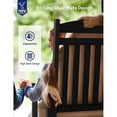 thumbnail image 5 of WINSOON Outdoor Rocking Chair, Poly Lumber Patio Rocker Chair with High Back, Poly Rocking Chair Look Like Real Wood, Widely Used for Lawn, Porch, Backyard, Indoor and Garden,380lb Heavy Duty (Black), 5 of 7