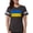 Smoke Gray, variant on CafePress - Flag Of Ukraine T Shirt - Womens Football Shirt