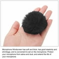 thumbnail image 4 of Uxcell Furry Microphone Windscreen 7mm  x 60mm Mic Cover Windshield for Indoor Outdoor Microphone Black 2 Pack, 4 of 6