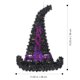 thumbnail image 3 of Adorno colgante de sombrero de bruja, decoración de pared, suministros para fiestas de Halloween, color negro, 3 of 7