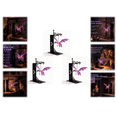 thumbnail image 2 of 3PC Dragon Glow Hanging Purple Dragon Bookend Light, Suspended Glowing Dragon Lamp with Vintage Chain, Stable Iron Book Holder Unique Gift for Book Lovers Dragon Fans Halloween Christmas, 2 of 8