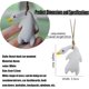 thumbnail image 4 of Colgante de coche, accesorio para colgar espejo retrovisor, diseño creativo de pato asado con cuello torcido en columpio, decoración de coche en miniatura, 4 of 4