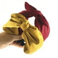 thumbnail image 3 of SPRING PARK Women's Cloth Bow Hairband Big Bowknot Headband Wide Hair Hoop Band Accessories, 3 of 7