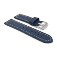 thumbnail image 3 of 22mm Racer, White Stitching, Leather Watch Strap Band, Stainless Steel Buckle, 3 of 7