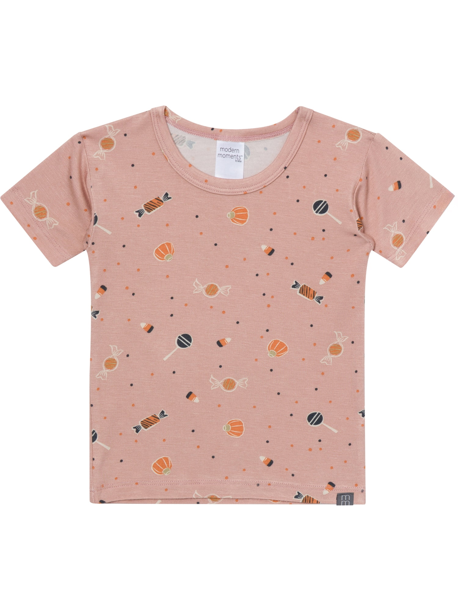 Modern Moments by Gerber Neutral Short Sleeve Halloween Pajama Set, 2-Piece, Sizes 12 Months - 5T