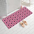 thumbnail image 2 of Pink Pug Puppies Bathroom Rugs Mat,Non Slip Microfiber Bathroom Rug,Rubber Backing,Soft Bathroom Mats for Bathroom Floor,Tub and Shower,60x24in(150x60cm), 2 of 5