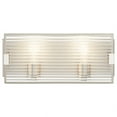 thumbnail image 4 of 55006SN Kichler Lighting Logan - 2 Light Linear Bath Vanity Approved For Damp Locations - With Contemporary Inspirations - 15.75 Inches Wide, 4 of 4