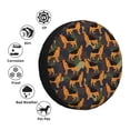 thumbnail image 4 of KLL German Shepherd Dog Pattern 14-17 inch Spare Tire Cover Universal Wheel Protector for Truck SUV Trailer Camping Rv Tire Covers-17 inch, 4 of 6
